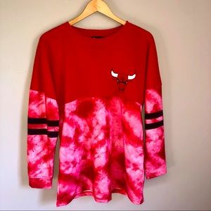 Chicago Bulls Basketball NBA Tie Tye Long Sleeve